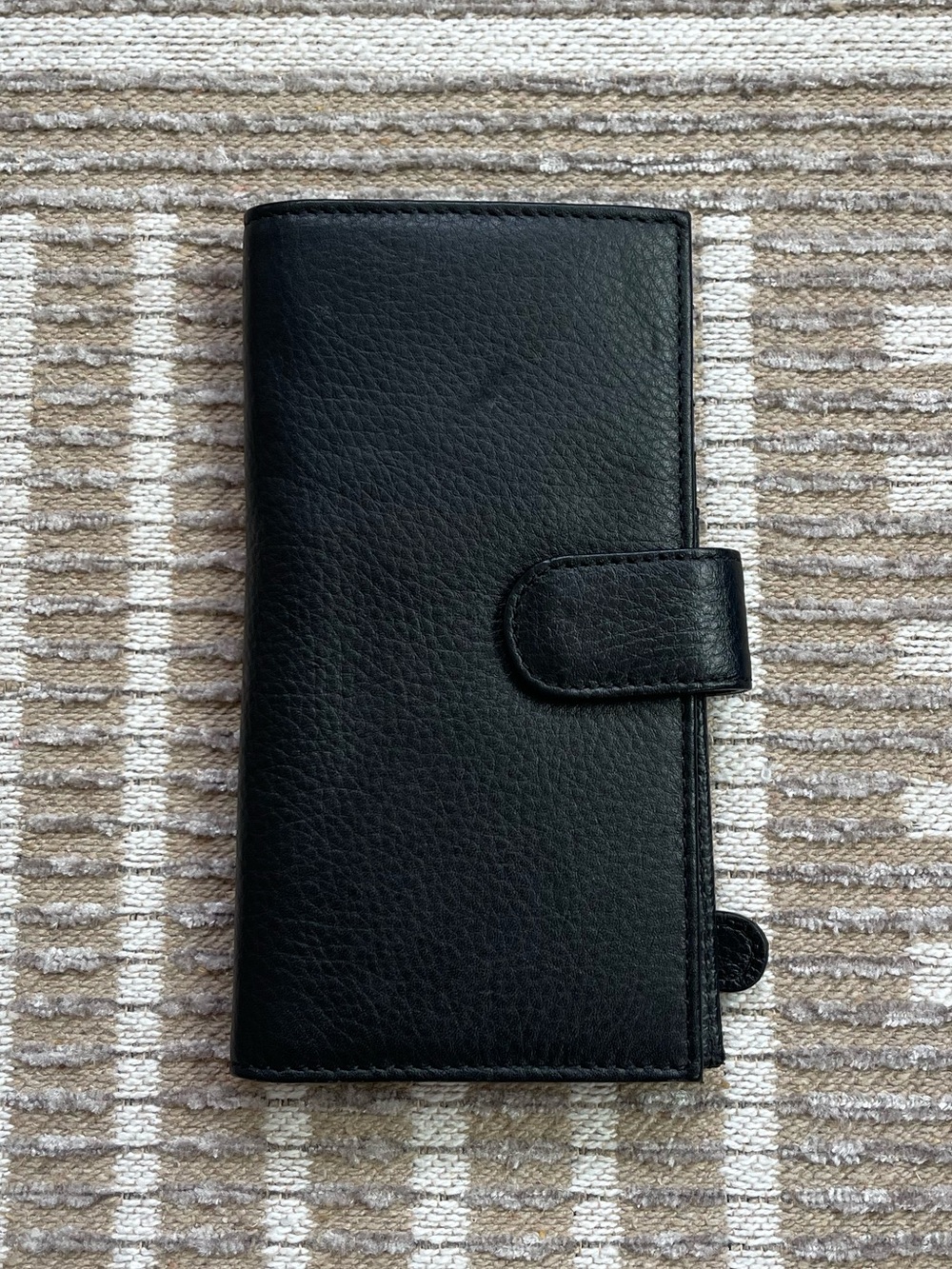 Woman’s Leather Simple Black Wallet